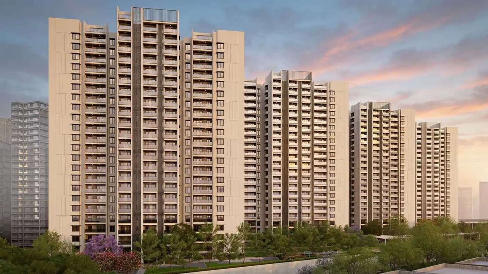 Aerial view of Embassy Sky Terraces